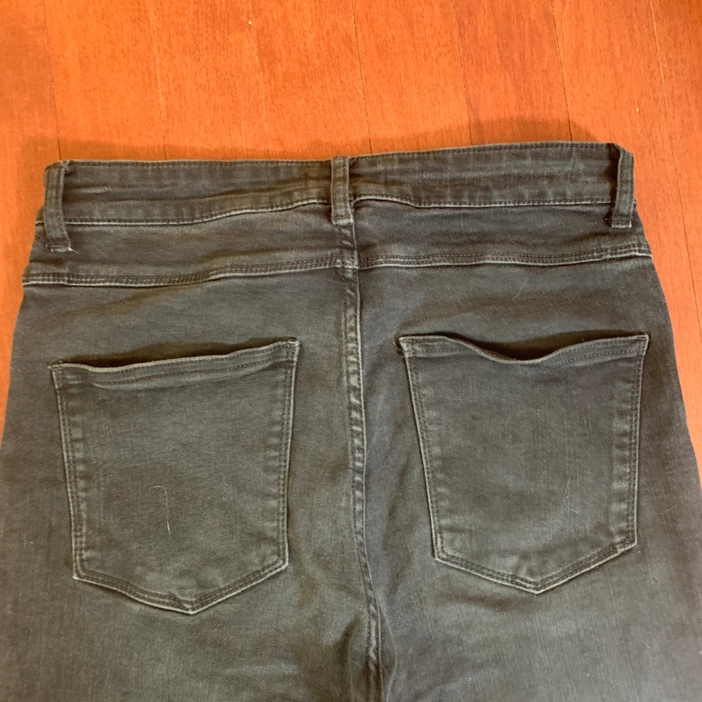 High Waisted Zara Ripped Black Skinny Jeans - Picture 3 of 4